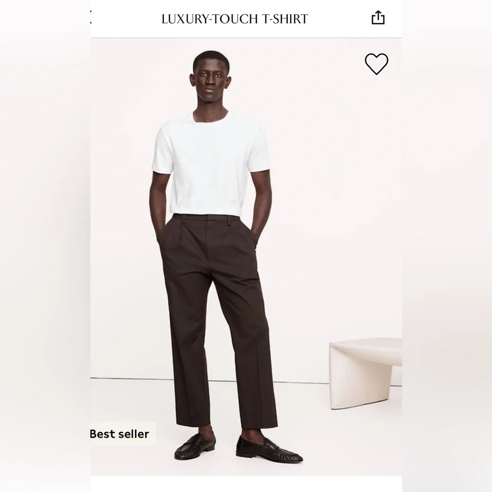 Banana Republic White Luxury Touch